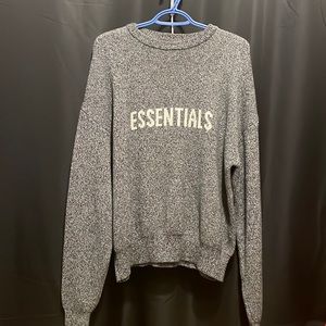 Fear of God ESSENTIALS Knit Sweater Logo grey M